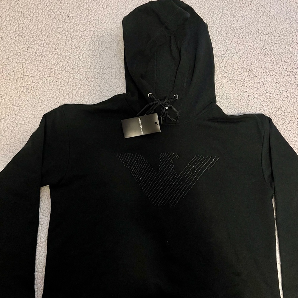 Emporio Armani crop hoodie